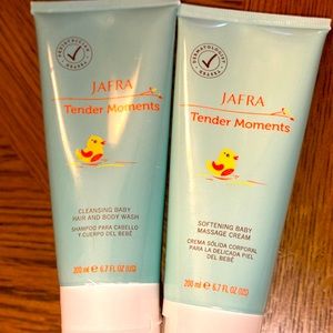 Jafra Tender Moments Baby Hair & Body Wash and Baby Massage Cream